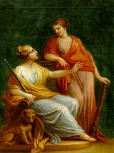 Antonio Zucchi (1726-1796) - Justice and Strength (Fortitude) - 960060.9 - National Trust