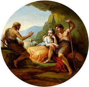 Antonio Zucchi (1726-1796) - Philetus Explaining Love to Daphnis and Chloe - 960064.4 - National Trust