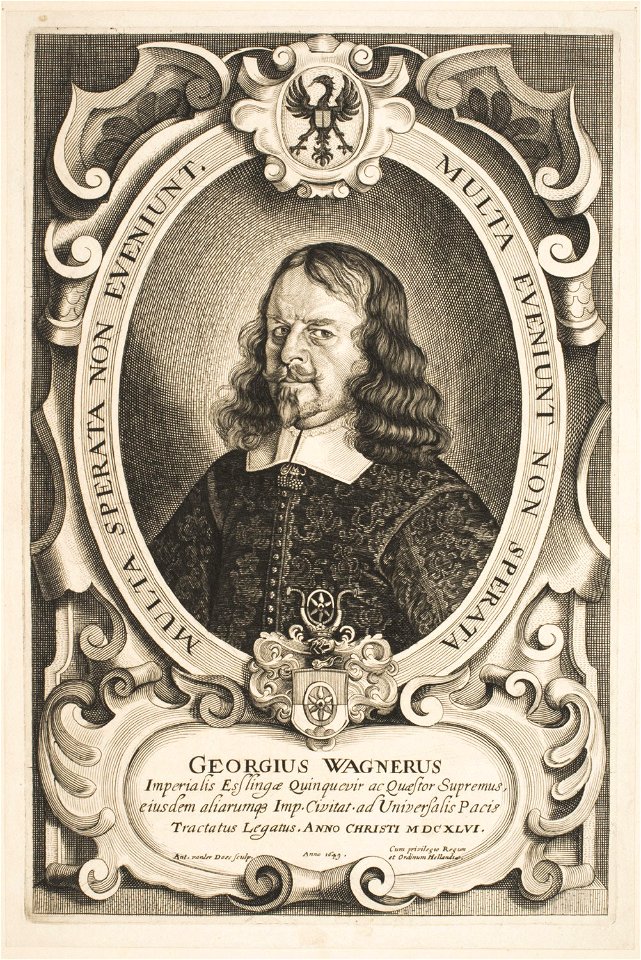 Antony van der Does - Portrait of Georg Wagner, Delegate at the Peace of Münster