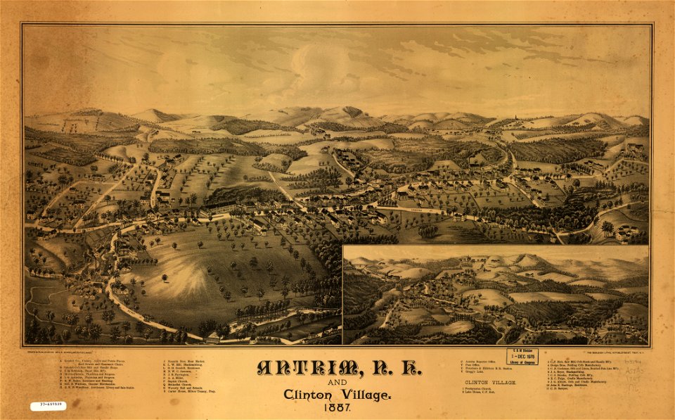 Antrim, N.H. and Clinton Village. LOC 77691939