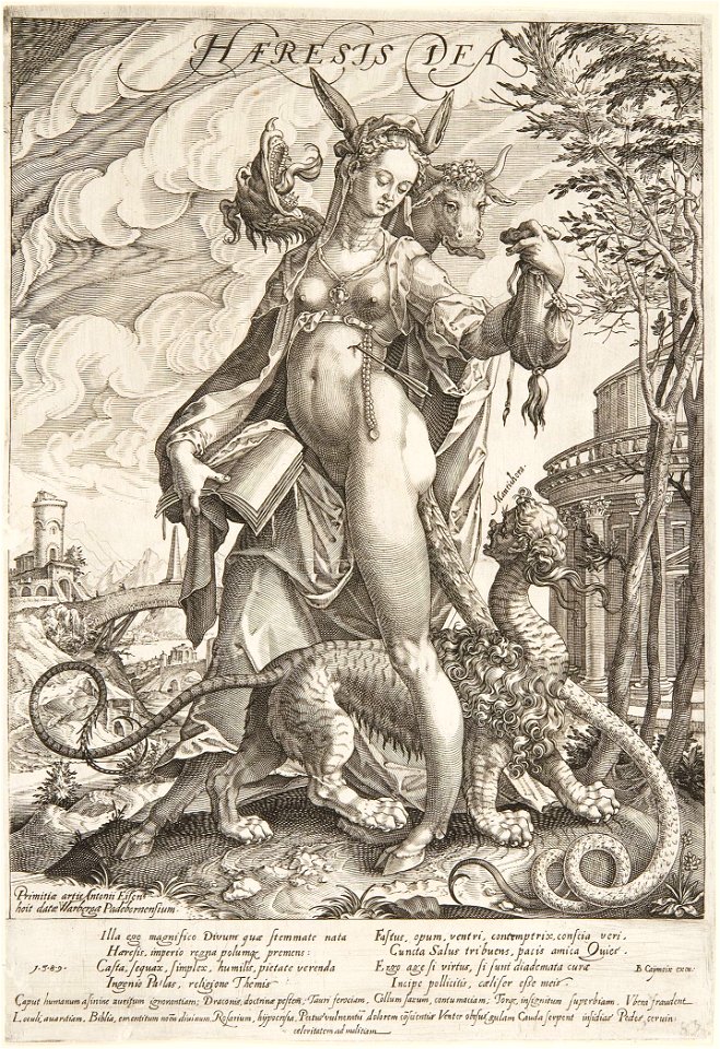 Antonius Eisenhoit - Haeresis Dea (cum descriptione)