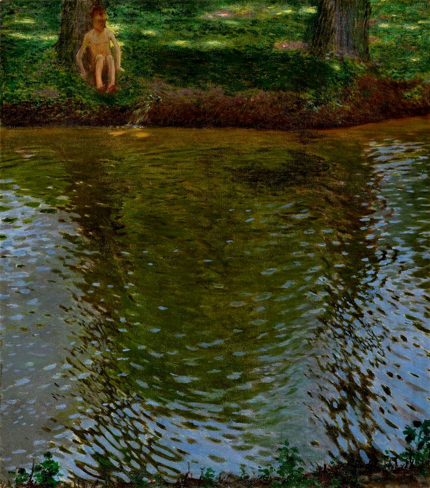 Antonín Hudeček - Na břehu rybníka