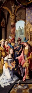 Antwerp Mannerist - King Solomon Receiving the Queen of Sheba - 1936.126 - Art Institute of Chicago
