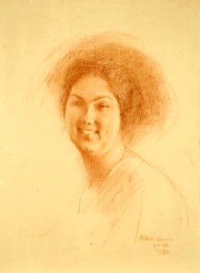 António Carneiro - Cabeça de mulher sorrindo