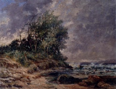 Antônio Parreiras - Sudoeste à beira-mar