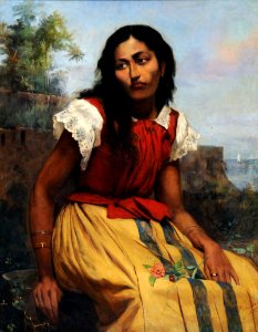 Antônio Rafael Pinto Bandeira - Moça sentada, 1886