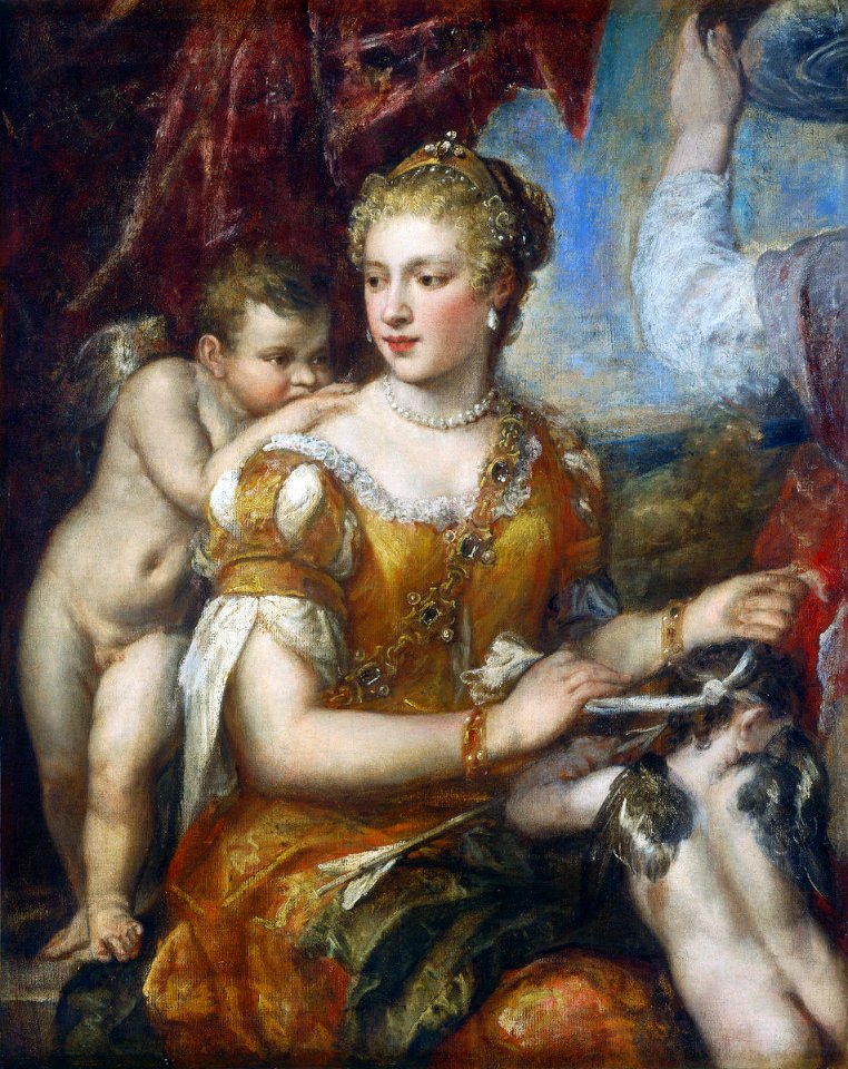 After Titian - Venus Blindfolds Cupid Sc654FXD
