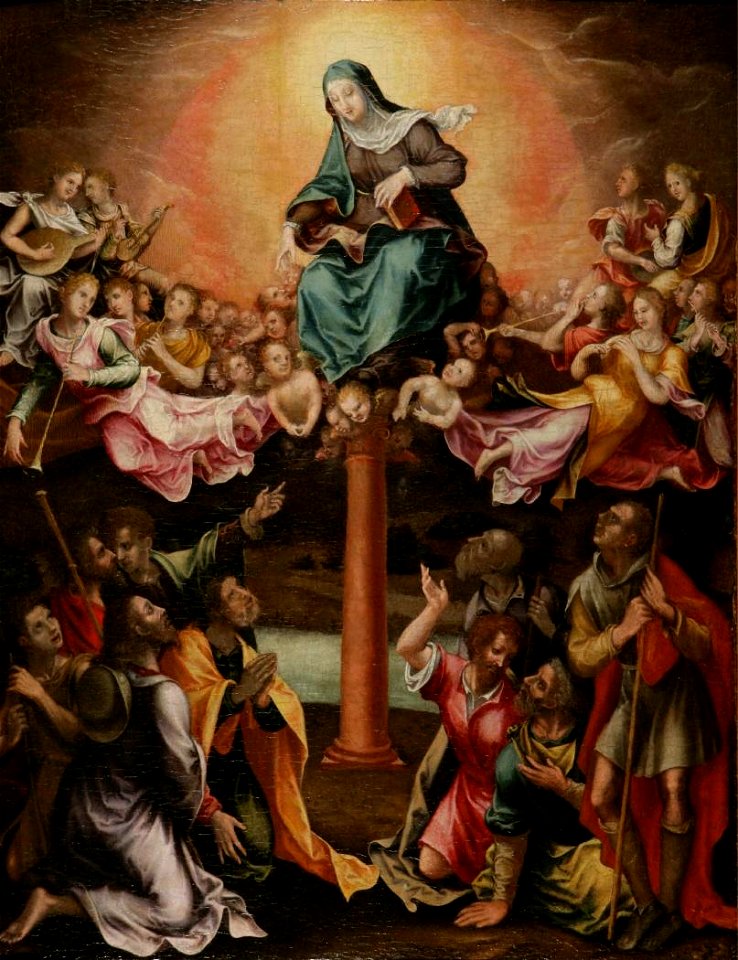 Aparición de la Virgen del Pilar a Santiago el Mayor (Museo Lázaro Galdiano, Madrid)