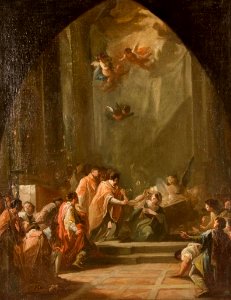 Aparición de Santa Leocadia a San Ildefonso, de Mariano Salvador Maella (Museo Cerralbo, Madrid)