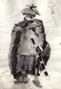 Apcar Baltazar - Decorator - Schita de costum de teatru (2)