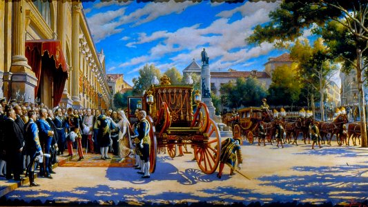 Apertura de las Cortes en 1919 (Asterio Mañanós Martínez)