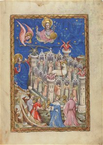 Apocalypse flamande - BNF Néerl3 f.19r New Jerusalem