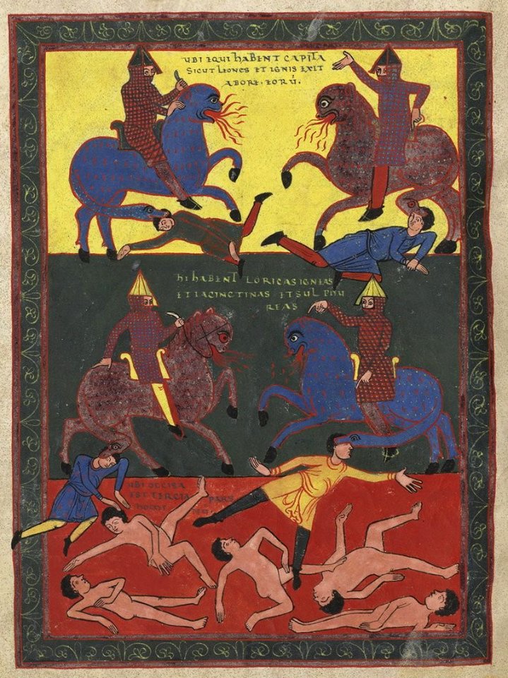 ApocalypseStSeverFol148vHorsesWithHeadsOfLions