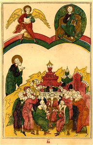 Apokalipsis trekhtolkoviy (1909) 40 - First angel proclaiming the judgement