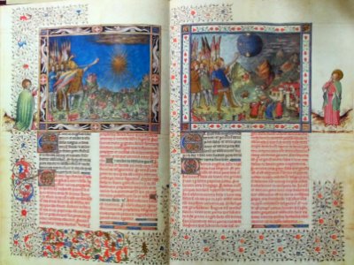 Apocalypse figurée des ducs de Savoie - Escorial E Vit.5 - 3rd and 4th trumpets