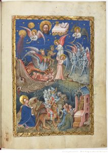 Apocalypse flamande - BNF Néerl3 f.10r Fifth and sixth trumpets