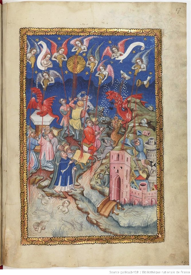 Apocalypse flamande - BNF Néerl3 f.17r Seven vials