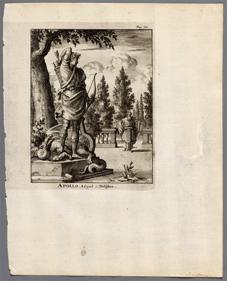 Apollo, afgod te Delphos, objectnr A 42100