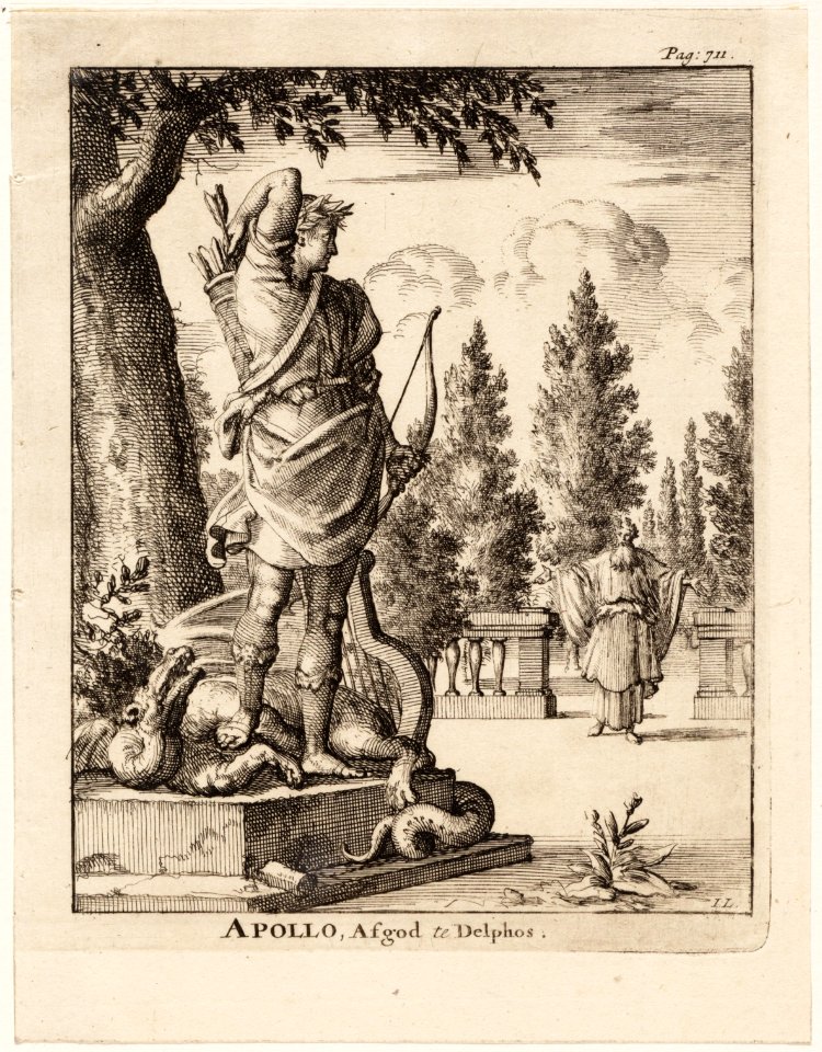Apollo, afgod te Delphos, objectnr A 42150