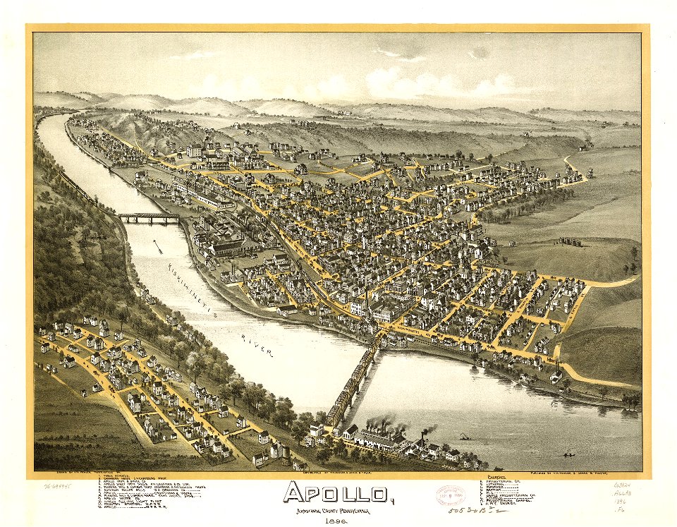 Apollo, Armstrong County, Pennsylvania 1896. LOC 75694945