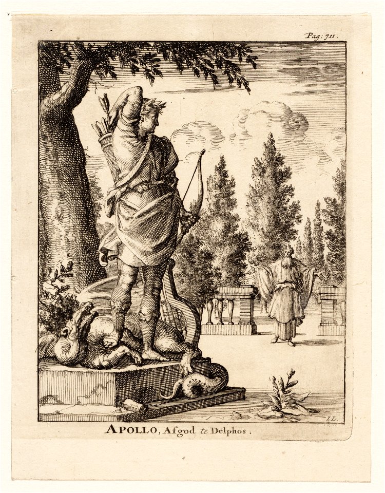 Apollo, afgod te Delphos, objectnr A 42151