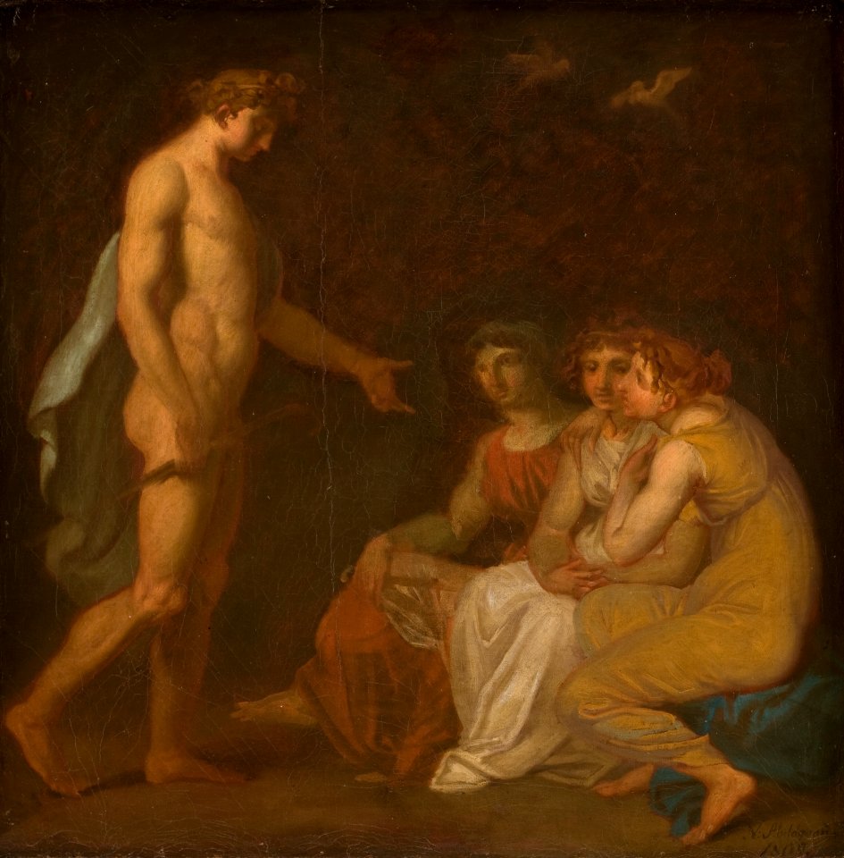 Apollon pålægger Parcerne at opsøge den fra jorden bortflygtede Ceres