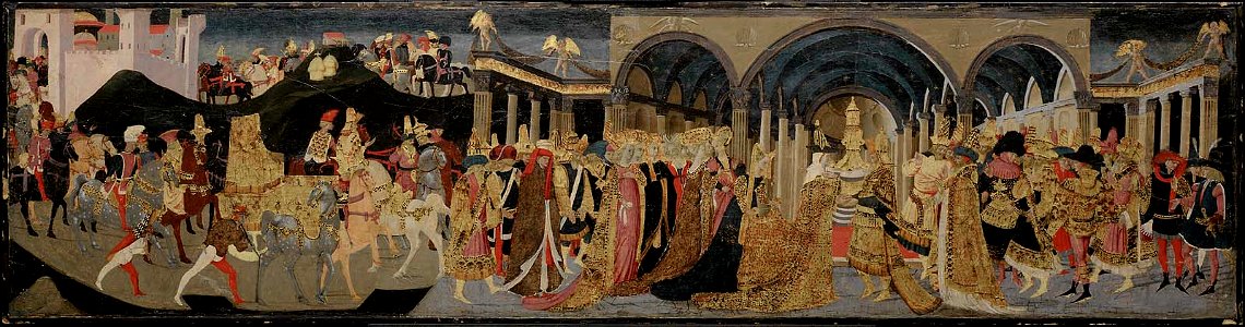 Apollonio di Giovanni di Tomaso - Meeting of Solomon and the Queen of Sheba - 30.495 - Museum of Fine Arts