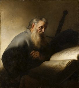 Apostle Paul (Jan Lievens) - Nationalmuseum - 132629. Free illustration for personal and commercial use.