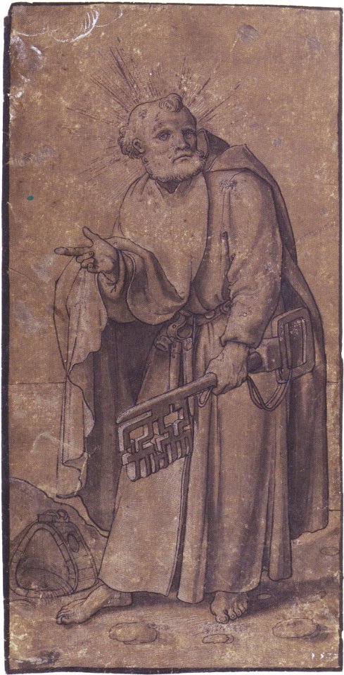 Apostle Peter, workshop or circle of Hans Holbein the Younger