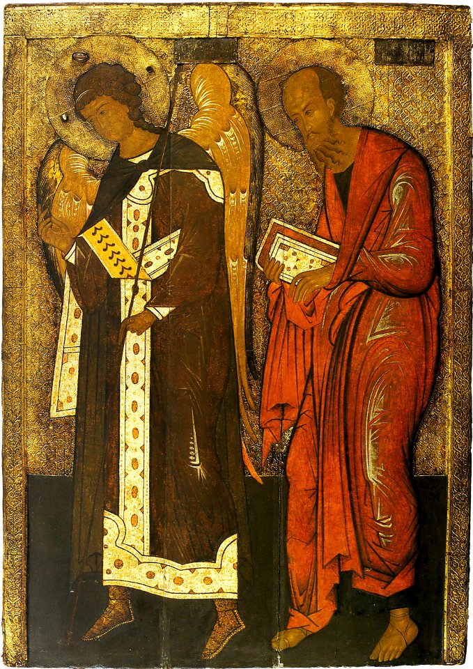 Apostol Pavel and Arhangel Gavriil. 16th century