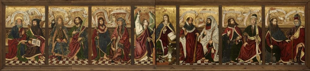 Apostolado y Anunciación, del taller de Miguel Ximénez (Museo de Zaragoza)