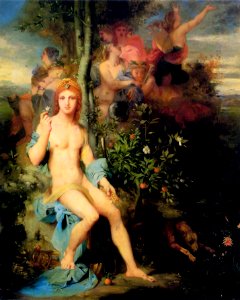 Apollo and The Nine Muses by Gustave Moreau. Free illustration for personal and commercial use.