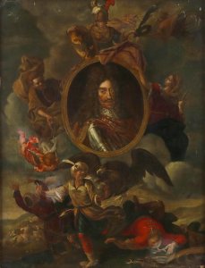 Apotheose auf Kaiser Leopold I als Sieger über die Türken