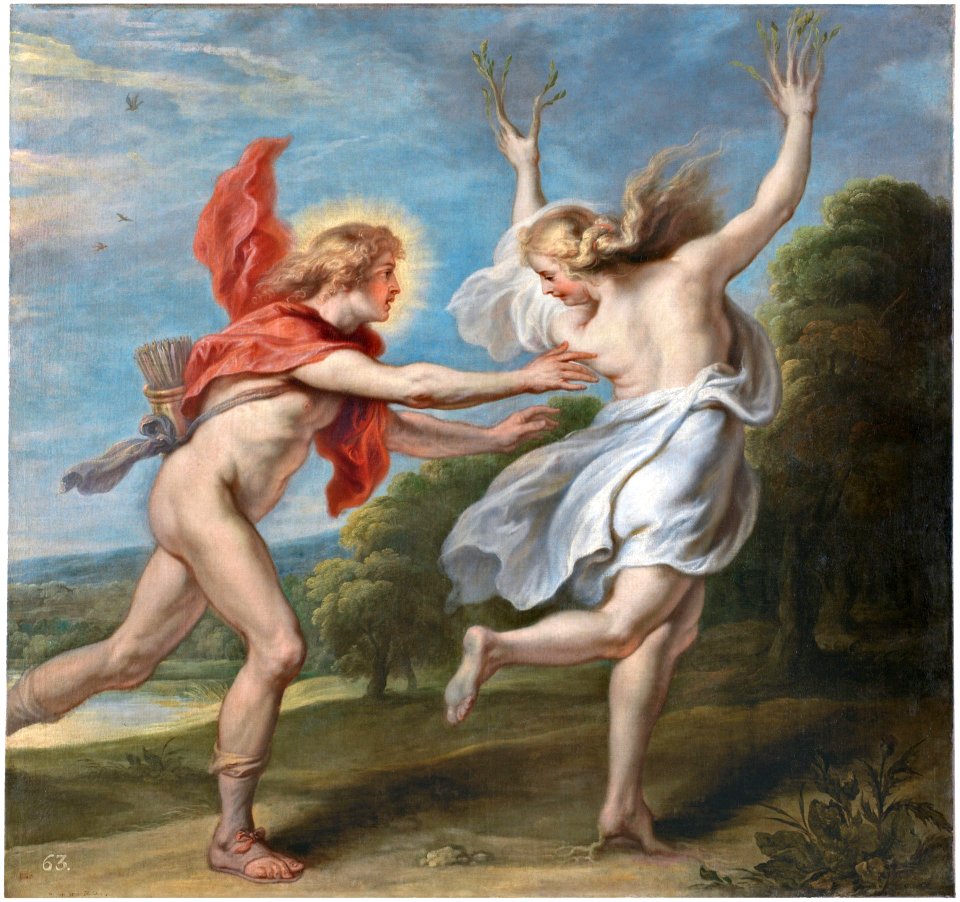 Apollo pursuing the nymph Daphne, by Theodoor van ThuldenFXD