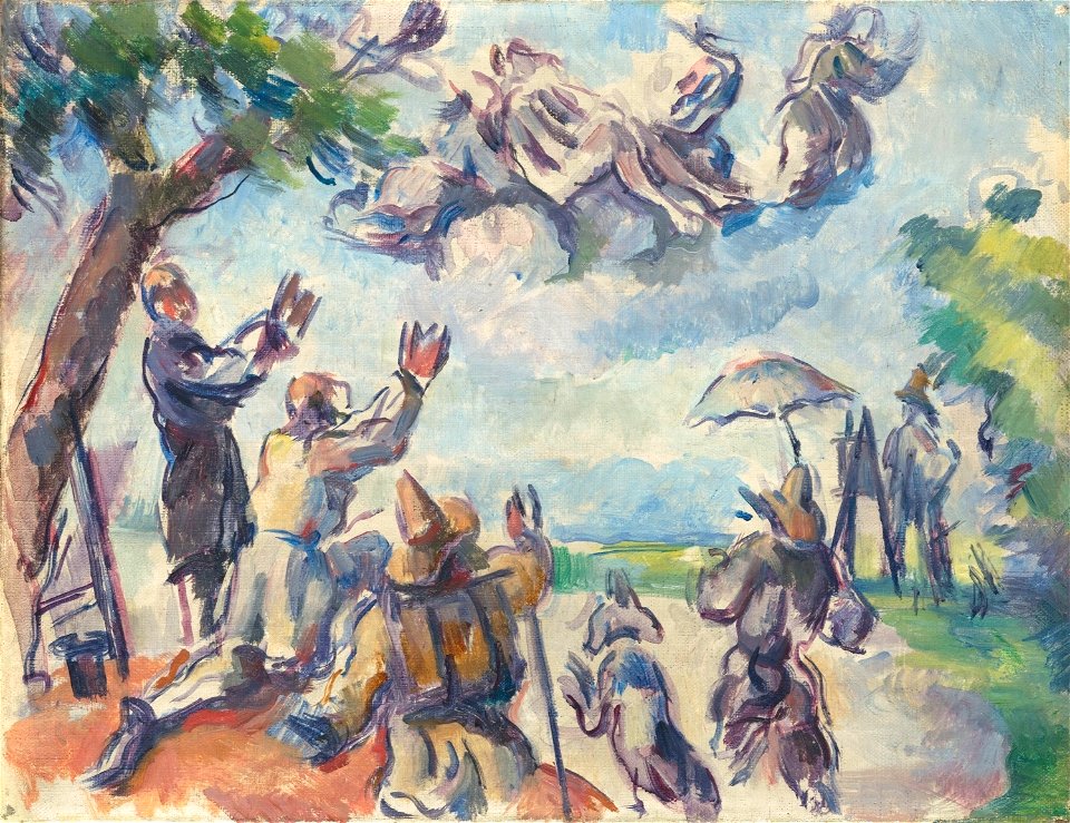Apothéose de Delacroix, par Paul Cézanne