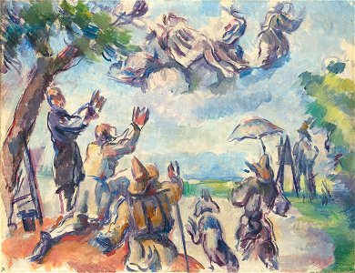 Apothéose de Delacroix, par Paul Cézanne