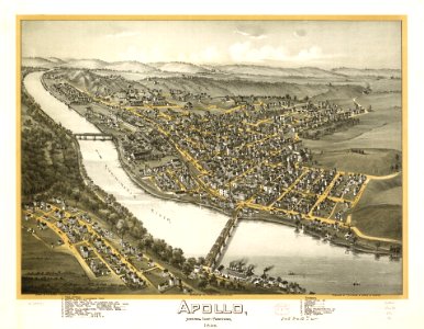 Apollo, Armstrong County, Pennsylvania 1896. LOC 75694945. Free illustration for personal and commercial use.