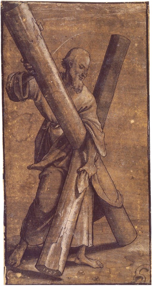 Apostle Andrew, by the workshop or circle of Hans Holbein the Younger