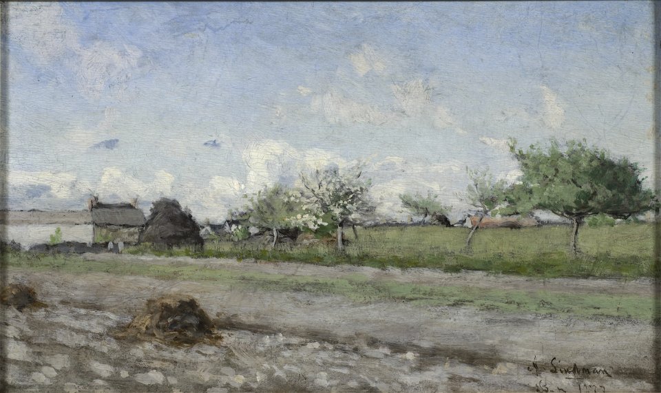 Apple Tree in Flower. Motif from Barbizon (Axel Lindman) - Nationalmuseum - 18790