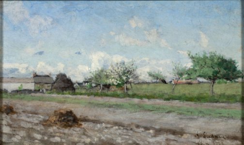 Apple Tree in Flower. Motif from Barbizon (Axel Lindman) - Nationalmuseum - 18790