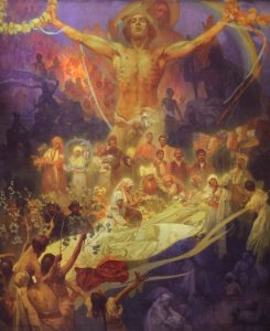 Apotheosis of the Slavs history - Alfons Mucha