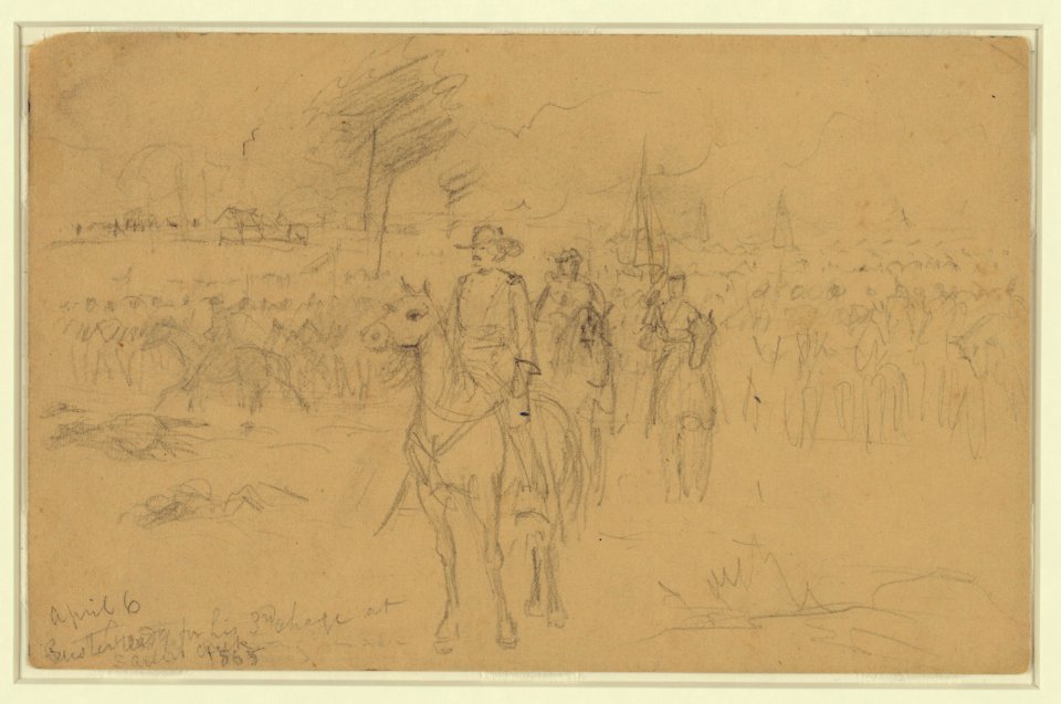 April 6. Custer ready for his 3rd charge at Sailors Creek 1865 LCCN2004660781