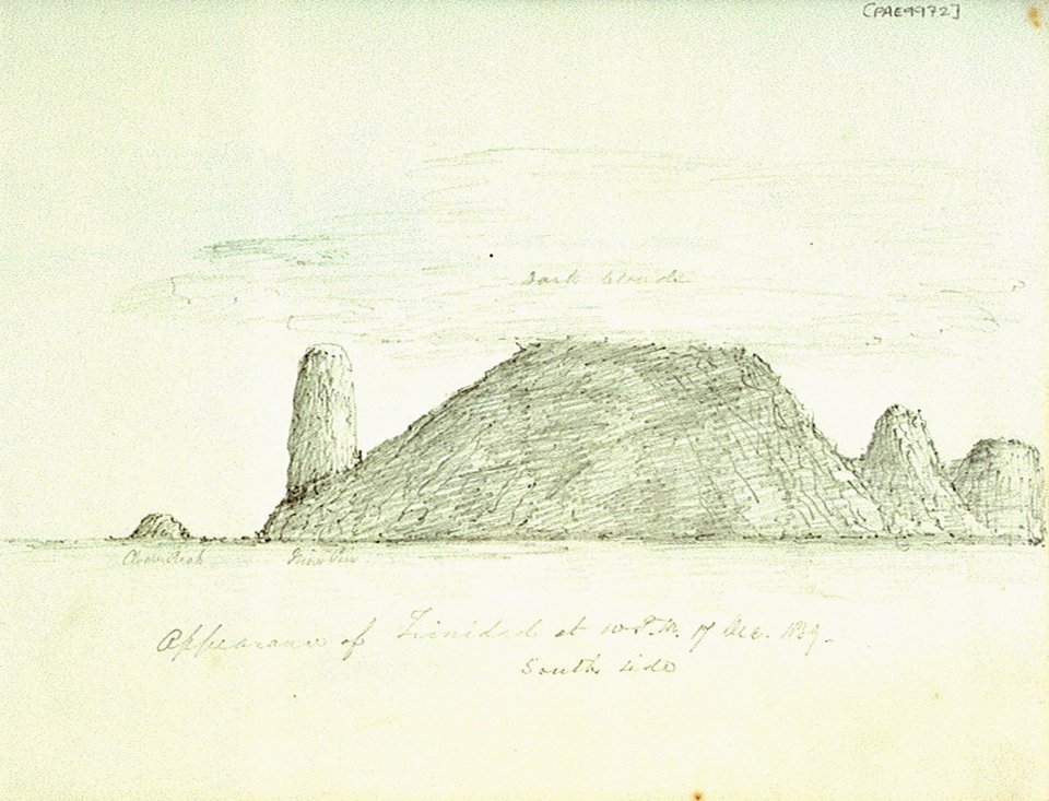 Appearance of Trinidad at 10 pm 17 Dec- 1839 - South Side RMG PV9972