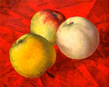 Apple detail, from- Петров-Водкин - Яблоки (1917) (cropped)