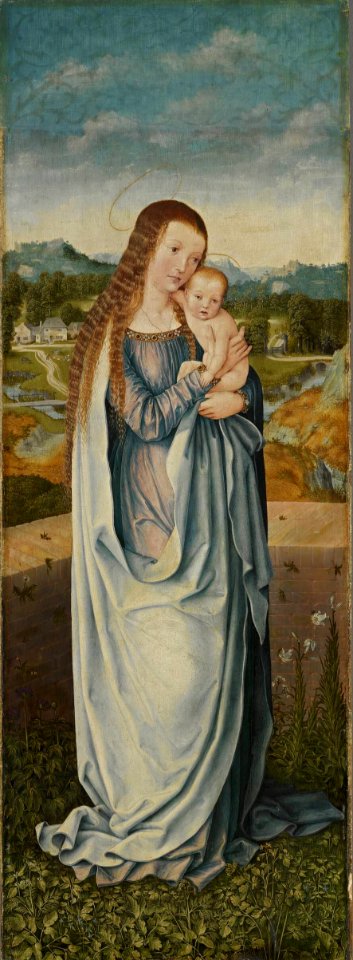 Apt-Werkstatt - Universitätsaltar, Maria mit dem Kind Rückseite, Hl. Christophorus - 10350 - Bavarian State Painting Collections