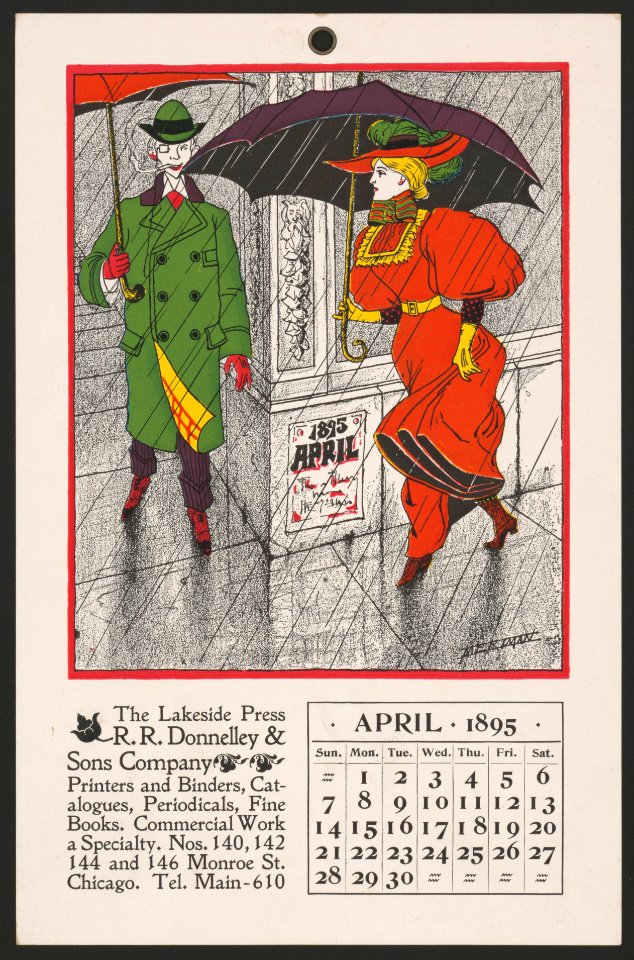 April 1895. Printers, and binders, catalogues, periodicals, fine books LCCN2015645862