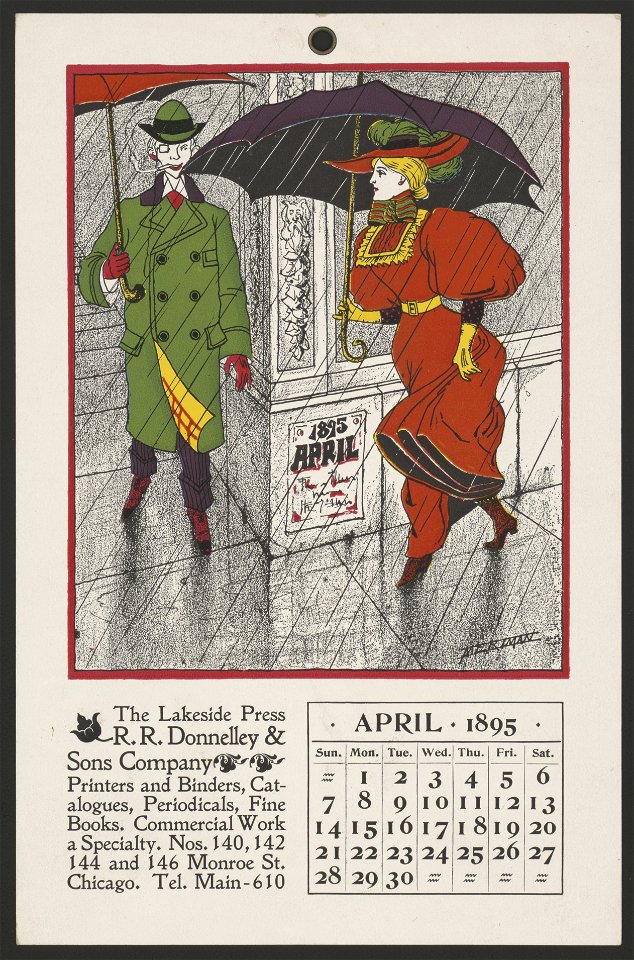 April 1895. Printers, and binders, catalogues, periodicals, fine books LCCN2015645862