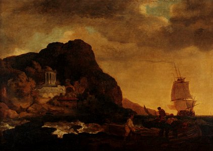 Após Claude Vernet - Paisagem Marinha