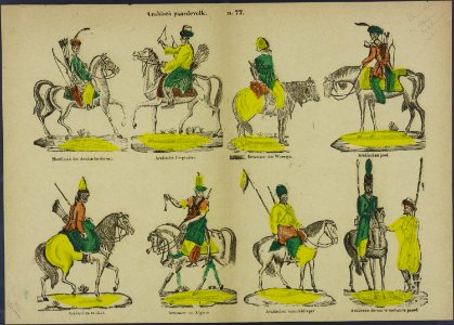 Arabisch paardevolk-Catchpenny print-Borms 0594