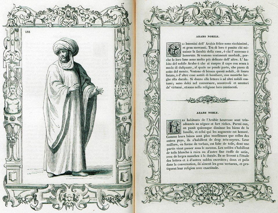 Arabo nobile - Vecellio Cesare - 1860